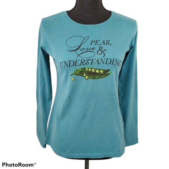 Life Is Good Tops - Life Is Good "Love, Peas, Understanding" t…